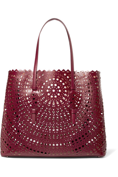 Bags Women Bags Alaia Laser cut leather tote fd900