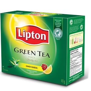 Lipton Lemon Ginseng Green Tea